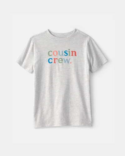 Kids 'Cousin Crew' Graphic Tee - Grey