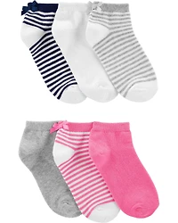 Kid 6-Pack No-Show Socks
