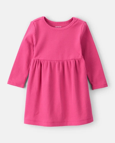 Baby Girl Long-Sleeve Dress - Pink
