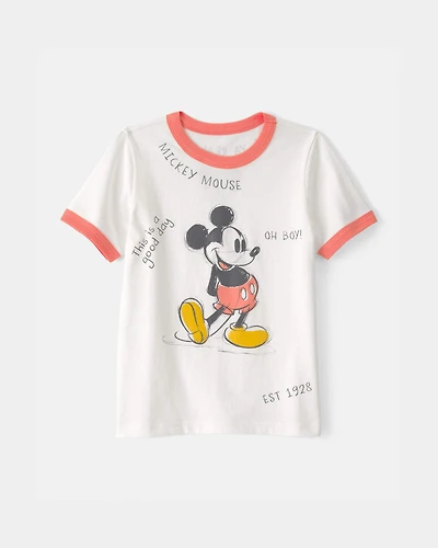Toddler Disney© Mickey Mouse Graphic Tee - White