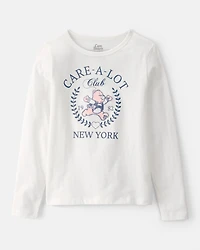 Girls Care Bear Long-Sleeve Top - White