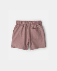 Baby Boy Woven Pocket Shorts - Brown