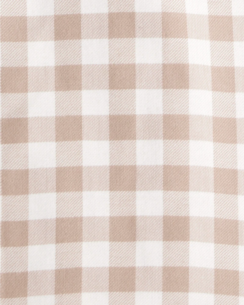 Boys 2-Pack Plaid Camping Fleece Pajama Pants - Navy/Khaki