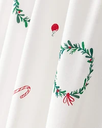 Baby Wreath PurelySoft Long-Sleeve 2-Way Zip 1-Piece Pajamas - White