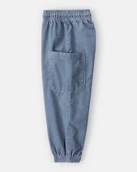 Toddler Boy Corduroy Joggers - Blue