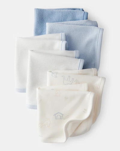 Baby Boy 6-Pack Washcloths - Blue