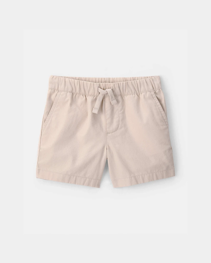 Baby Boy Canvas Shorts - Khaki