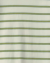 Boys Striped Long-Sleeve T-Shirt - Cream/Green