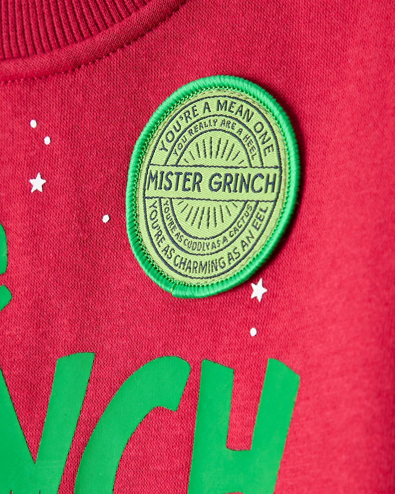 Toddler Christmas Dr. Seuss™ The Grinch Pullover Sweatshirt - Red
