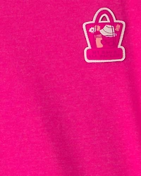 Toddler Girl 'My Bag's All Packed' Summer Graphic Tee - Pink
