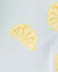 Baby Girl 1-Piece Lemon Rashguard Swimsuit - Blue