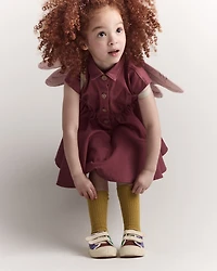 Toddler Girl Rainbow Dress Up Wings - Light Pink