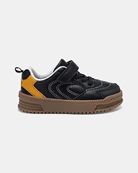 Toddler Boy Casual Sneakers - Black/Brown
