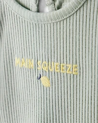 Baby Girl 'Main Squeeze' Bodysuit & Pant Set - Green