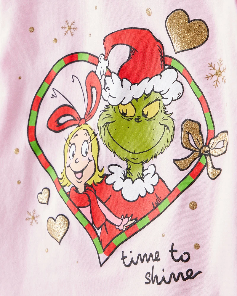 Toddler Girl Christmas Dr. Seuss™ The Grinch Long-Sleeve Graphic Tee - Pink