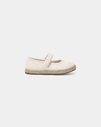 Toddler Girl Woven Casual Shoes - Cream