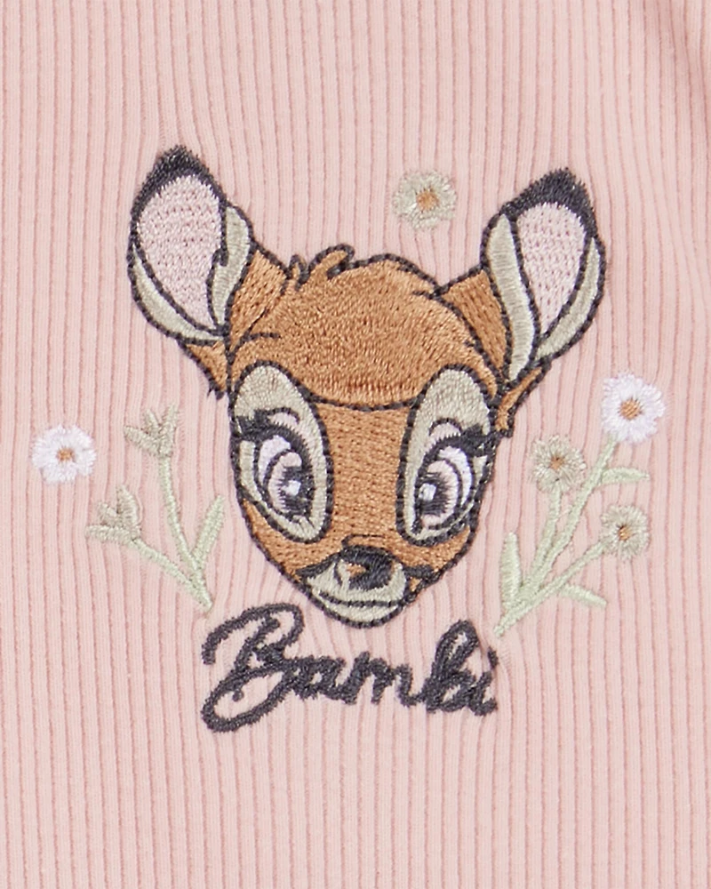 Baby 2-Piece Bambi Peplum Top & Bike Short Set - Pink