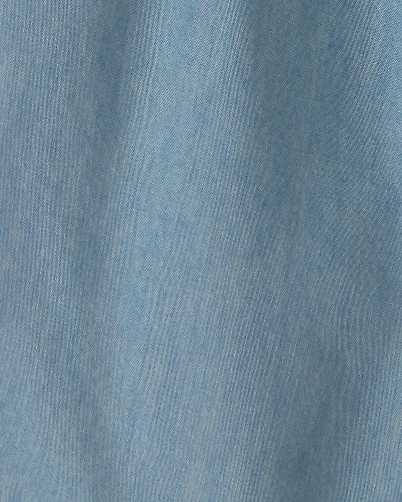 Baby Girl Chambray Sleeveless Romper