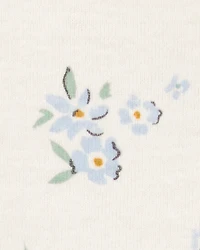 Baby 2-Piece Floral Long-Sleeve Tee & Pant Set - White/Blue