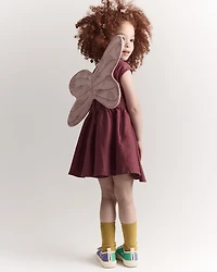 Toddler Girl Rainbow Dress Up Wings - Light Pink