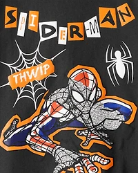 Boys ©Marvel Spider-Man Halloween Short-Sleeve Graphic Tee - Black