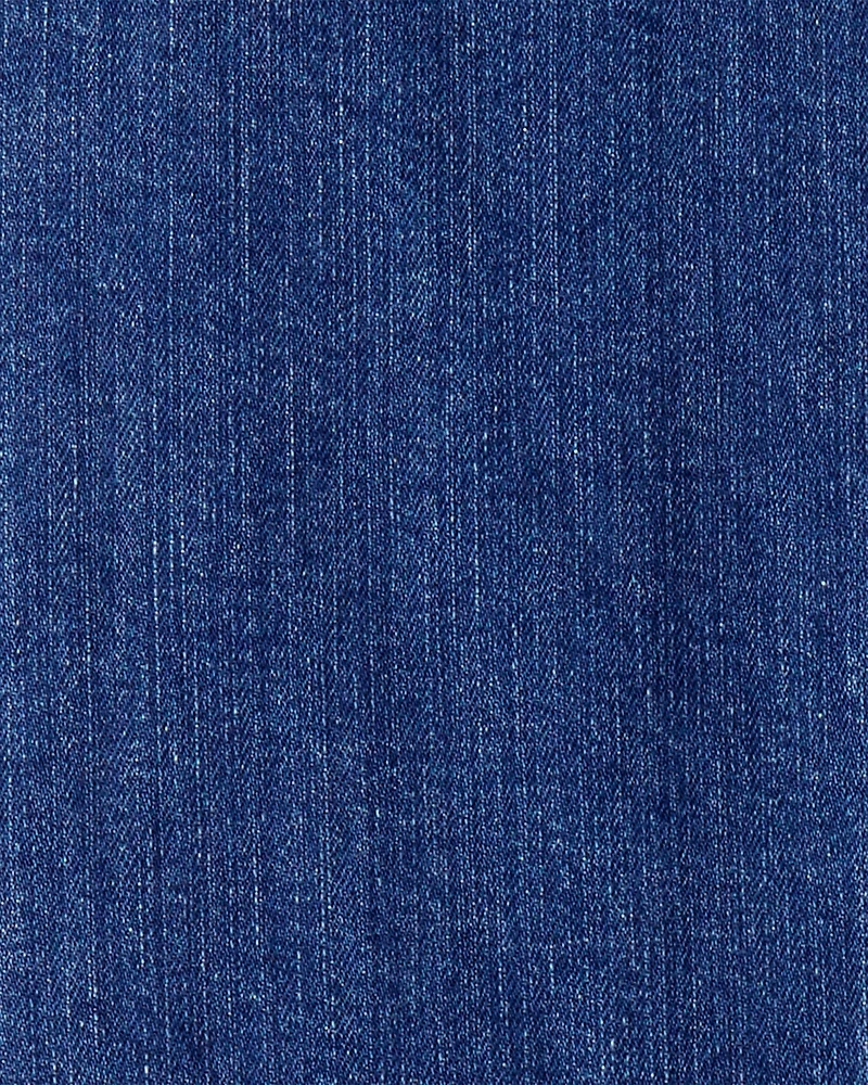 Girls 2-Piece Denim Long-Sleeve Dress Set