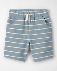 Kids 2-Piece Organic Cotton Top & Short Set in Stripes