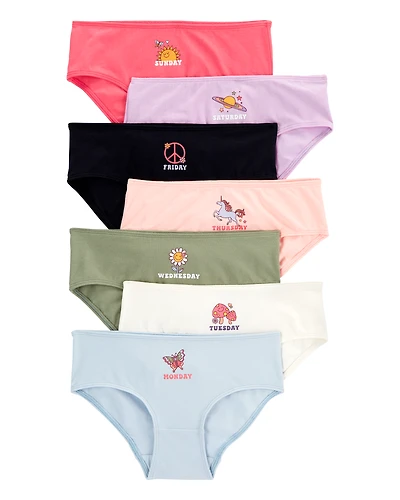 Kid 7-Pack Day of the Week Hipster Stretch Cotton Underwear