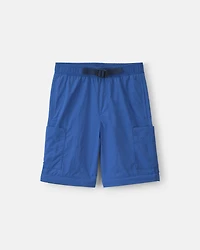 Boys Cargo Utility Zip-Off Pants - Blue