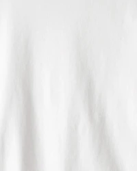 Kids Solid T-Shirt - White