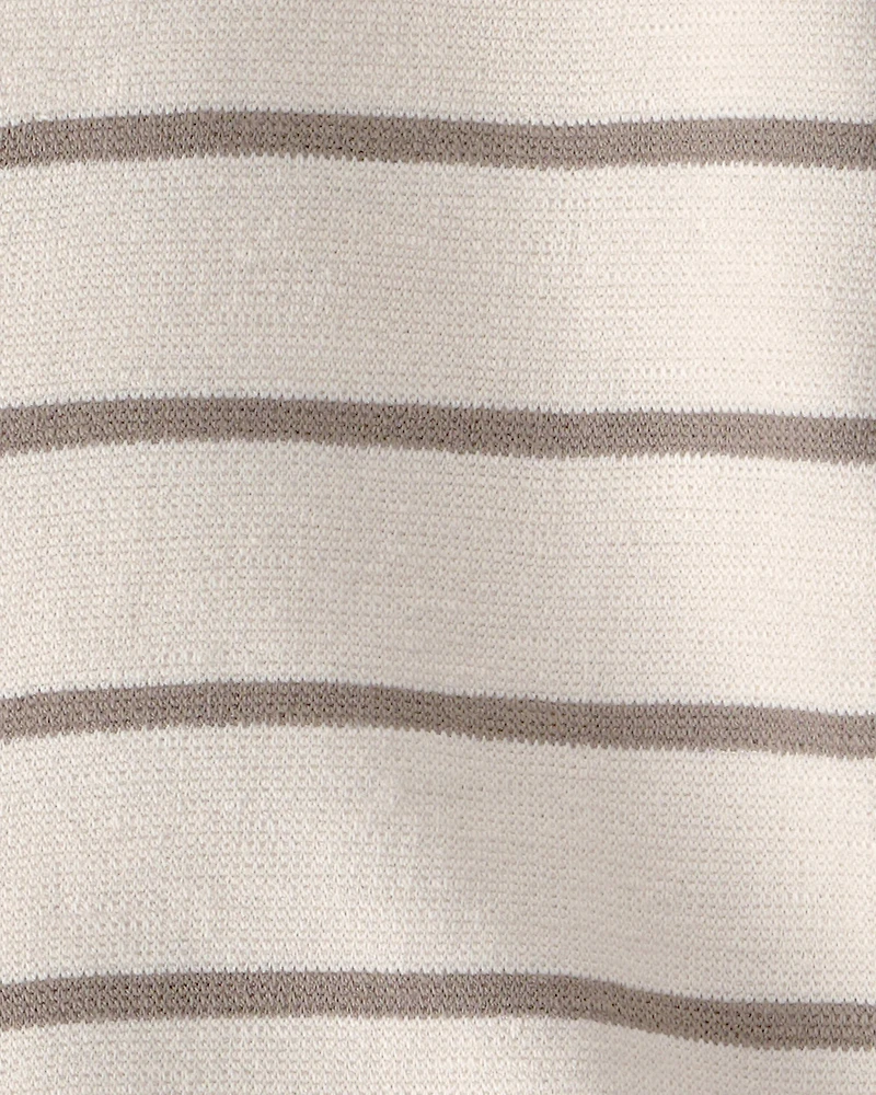 Baby 2-Piece Organic Cotton Top & Short Set in Stripes