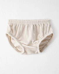 Baby Girl Recycled Ribbed Velour Dress