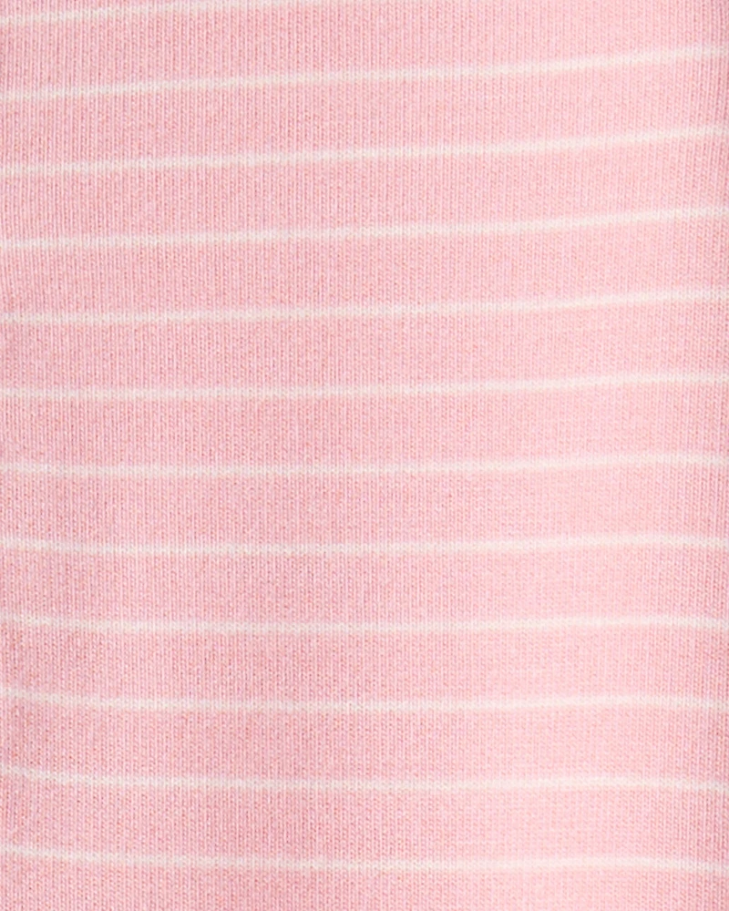 Baby Girl PurelySoft Long-Sleeve Jumpsuit - Pink