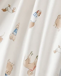 Kid Dog Print PurelySoft 2-Piece Pajamas - White