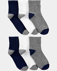Boys 6-Pack Ankle Socks