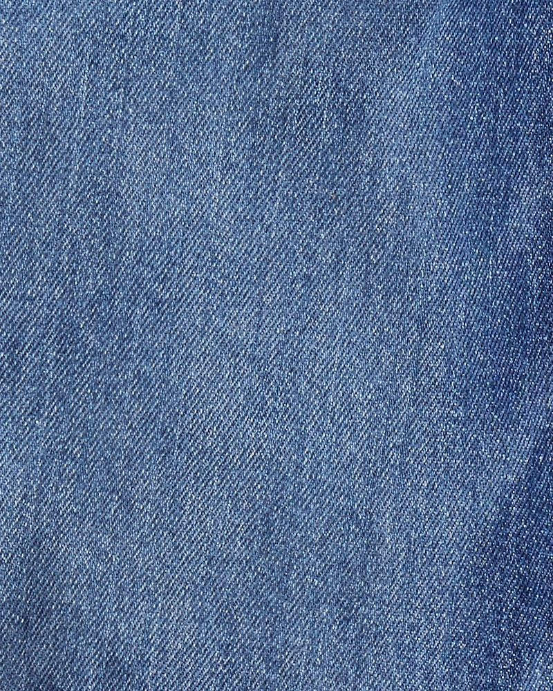 Girls Denim Barrel Jeans - Blue