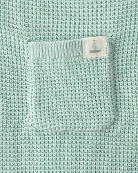 Baby Crochet Bubble Romper - Green