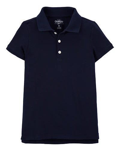 Girls Pique Cotton Uniform Polo
