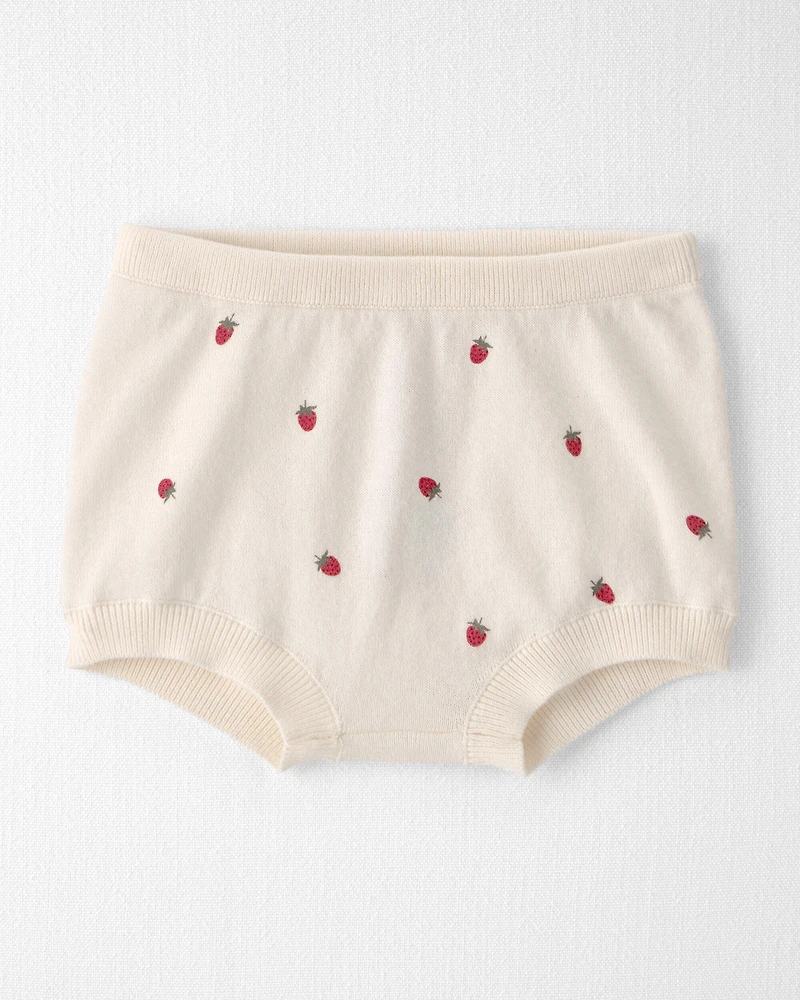 Baby Girl 2-Piece Organic Cotton Sweater Set in Berry Print