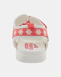 Toddler Girl Casual Floral Meadow Sandals - Orange