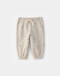 Baby 2-Piece Easter Bunny French Terry Tee & Pant Set - Cream