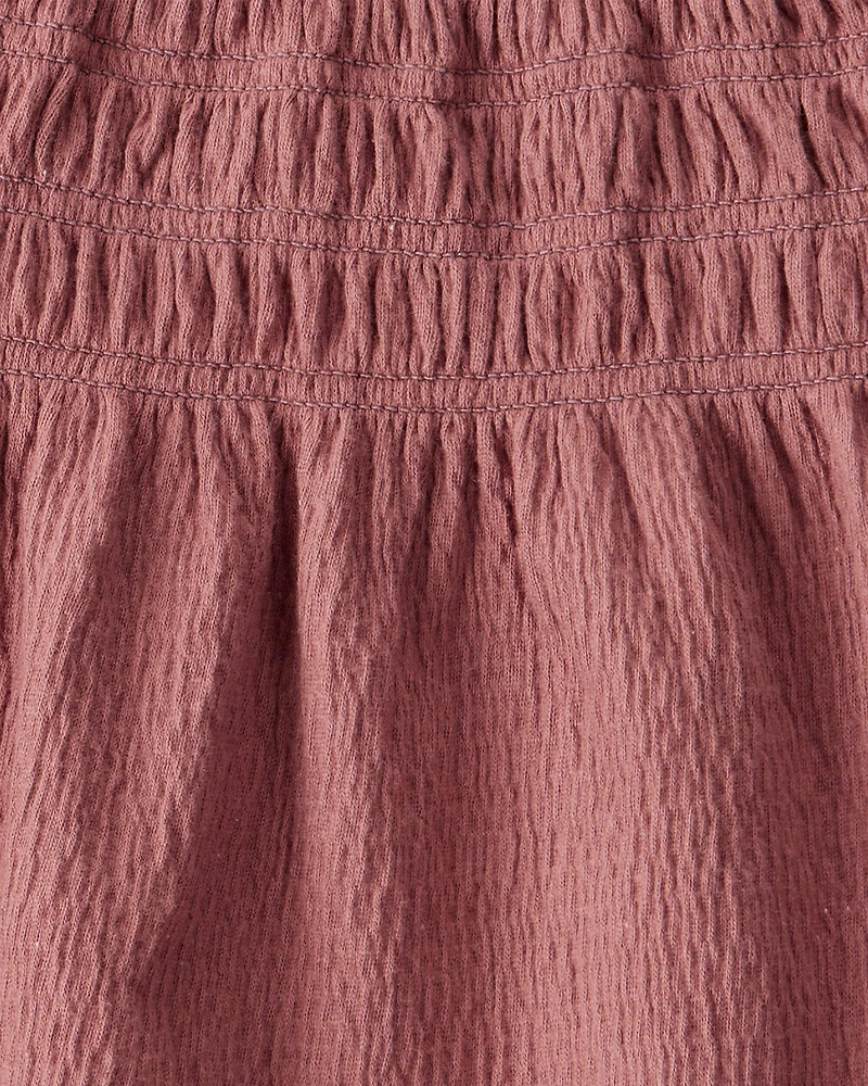 Baby Girl 2-Piece Organic Cotton Crinkled Knit Set