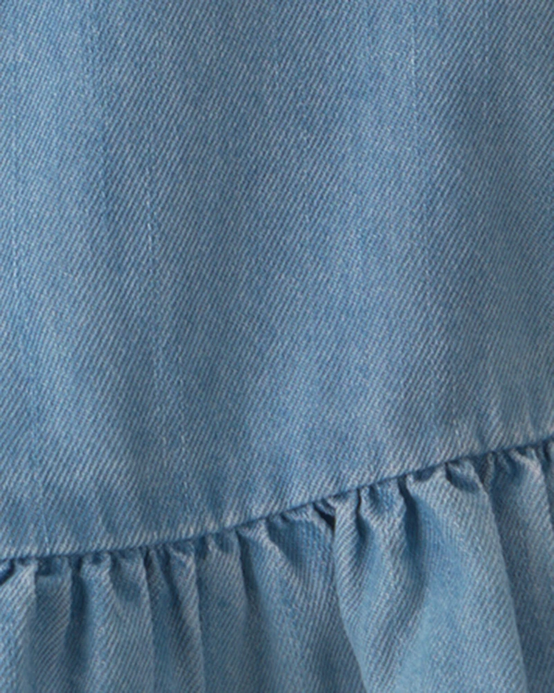 Toddler Girl Chambray Tank Top