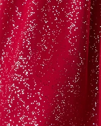 Girls Christmas 2-Piece Joy Long-Sleeve Top & Skirt Set - White