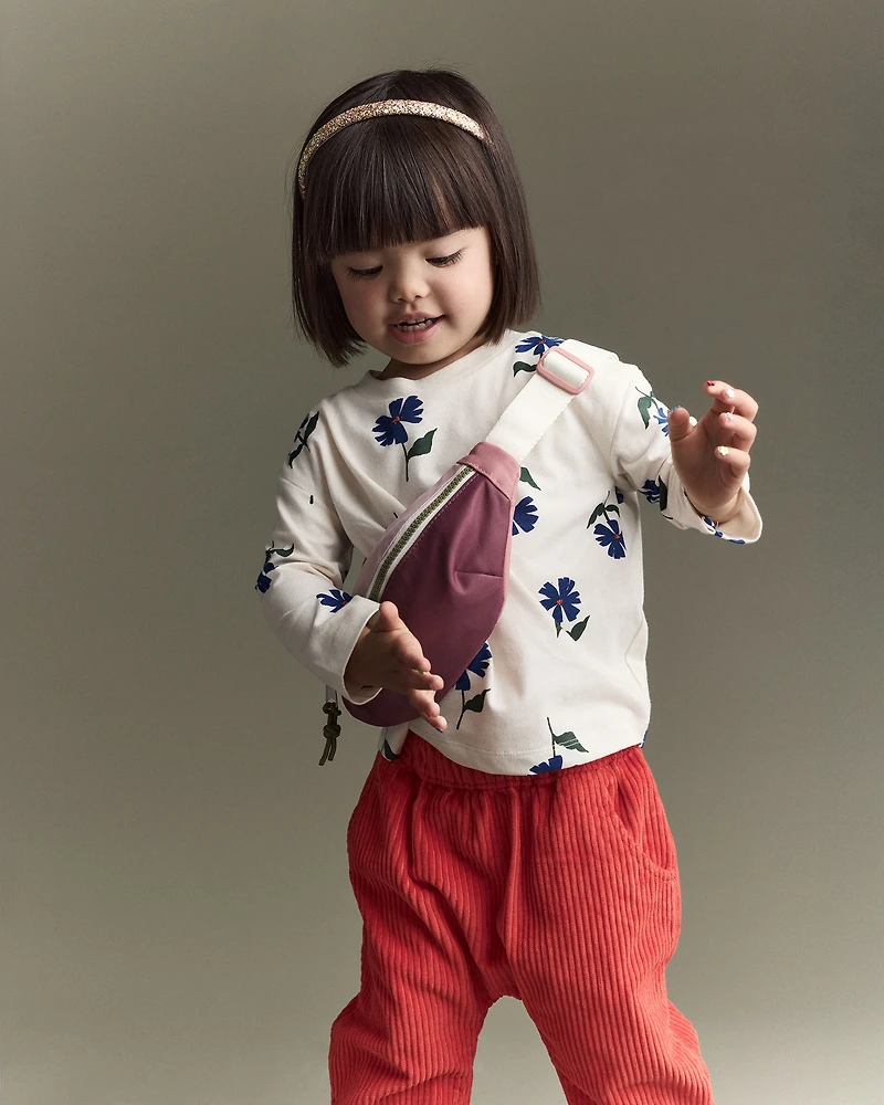 Toddler Corduroy Playground Pant - Orange