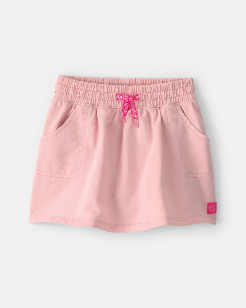 Toddler Girl French Terry Skort - Pink