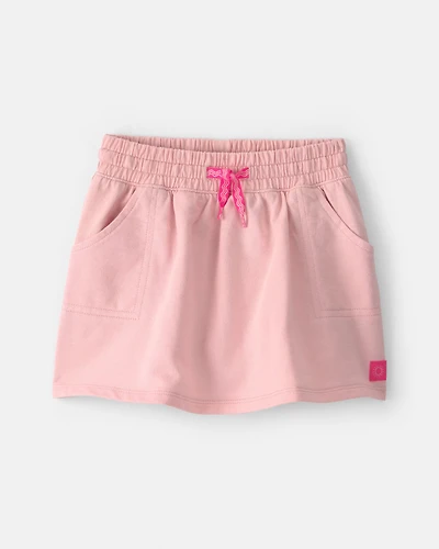 Toddler Girl French Terry Skort - Pink