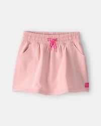 Toddler Girl French Terry Skort - Pink