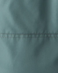 Toddler Boy 2-Piece Dinosaur Hooded Snowsuit Jacket & Bib Set - Green/Blue