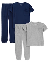 Kid 4-Piece Thermal Pajamas